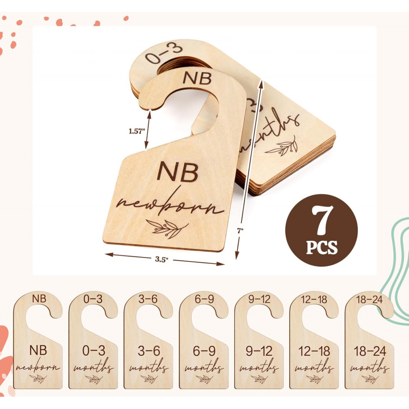 7PCS/SET Baby Closet Dividers  - مراجعة Closet Organizer Baby وسعره