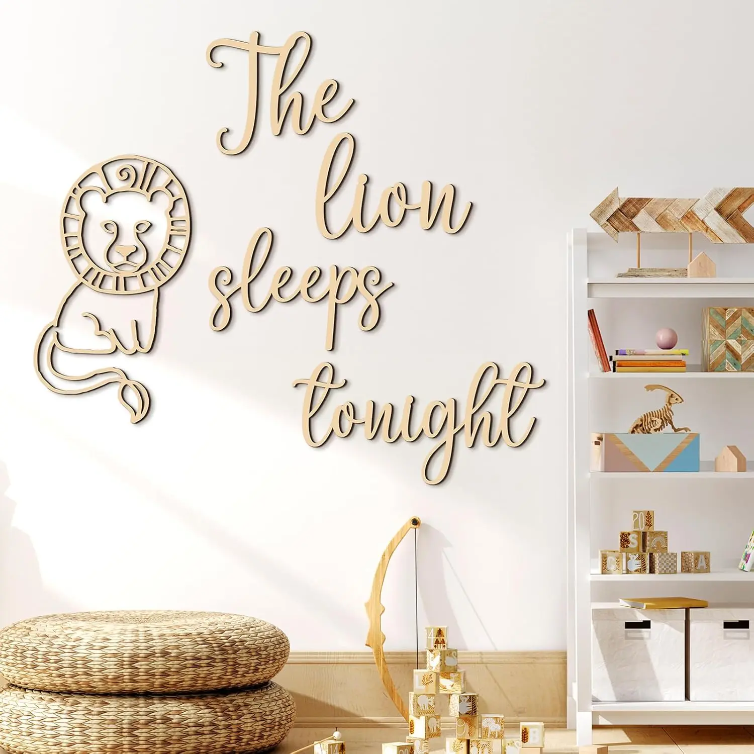 The Lion Sleeps Tonight Wooden - مراجعة Baby Nursery Jungle Theme وسعره