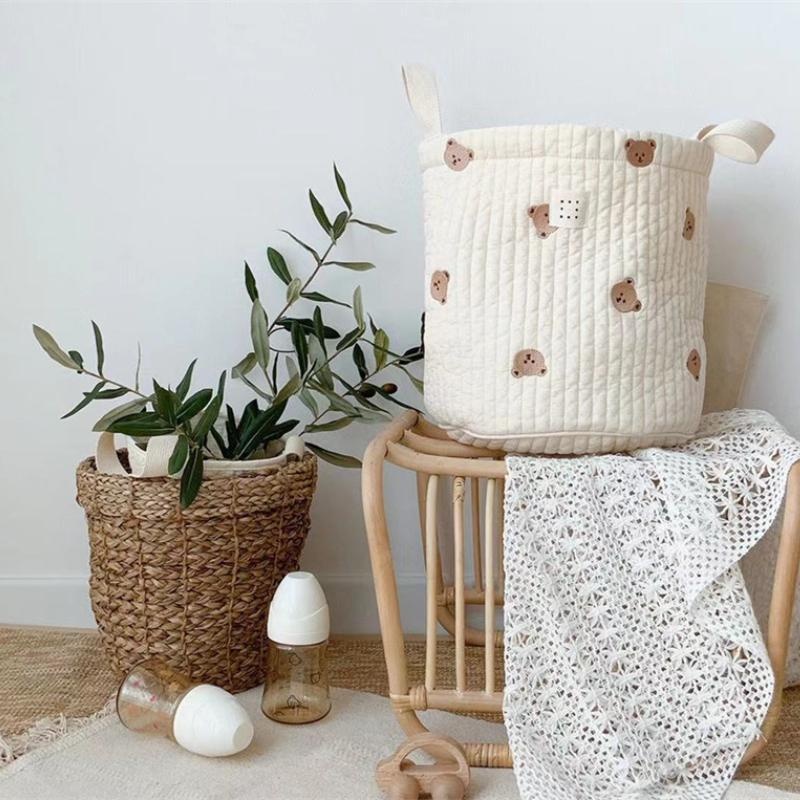 Cute Bear Embroidery Diaper Ba - مراجعة Closet Organizer Baby وسعره