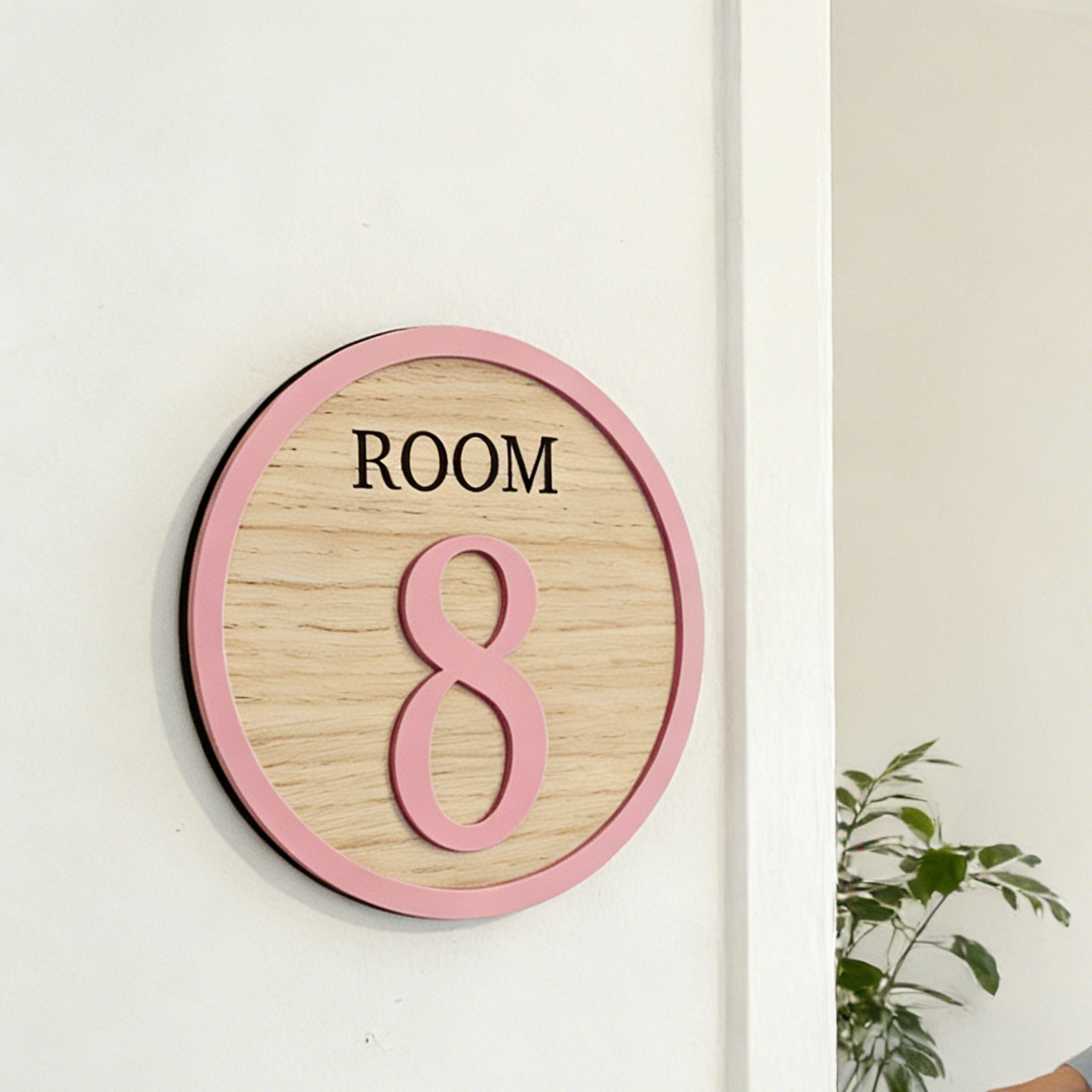 1Pc Cutom Room Number Wooden A - مراجعة Baby Nursery Home وسعره