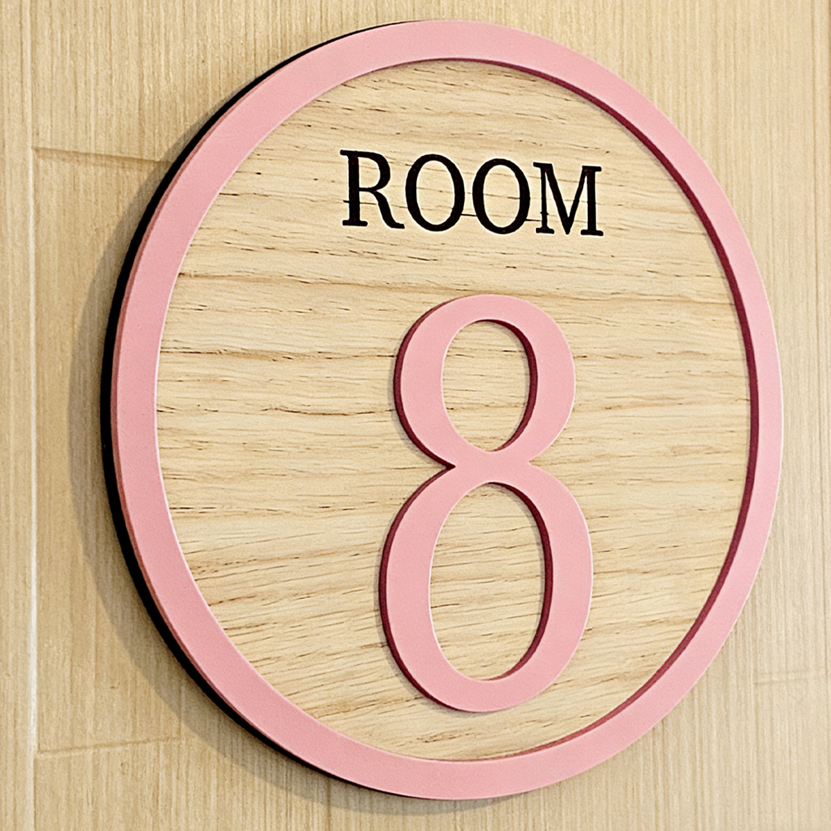 1Pc Cutom Room Number Wooden A - مراجعة Baby Nursery Home وسعره