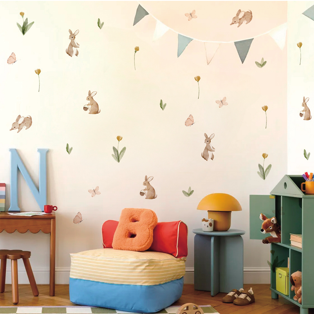 Summertime Watercolor  Cute Bu - مراجعة Baby Nursery Decor Boy وسعره