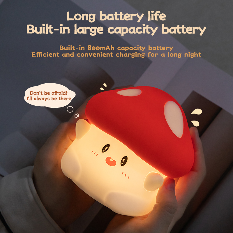 Mushroom Night Light LED Recha - مراجعة Baby Nursery Night Light وسعره
