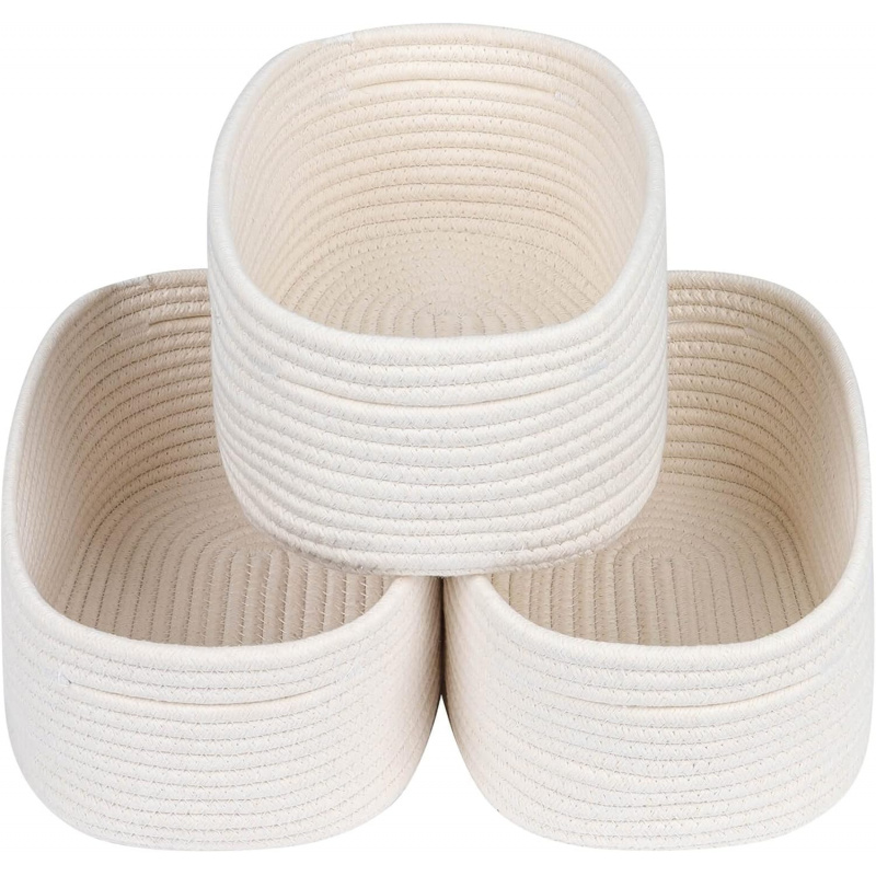 Small Woven Storage Baskets –  - مراجعة Baby Nursery Closet Organization وسعره