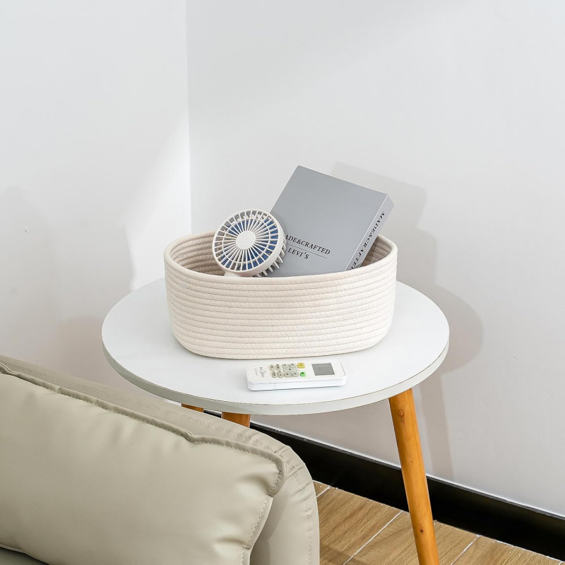 Small Woven Storage Baskets –  - مراجعة Baby Nursery Closet Organization وسعره