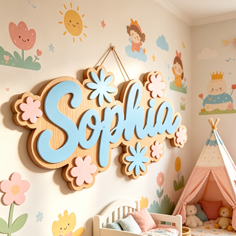 Personalized Floral Themed Nam - مراجعة Baby Nursery Toy وسعره