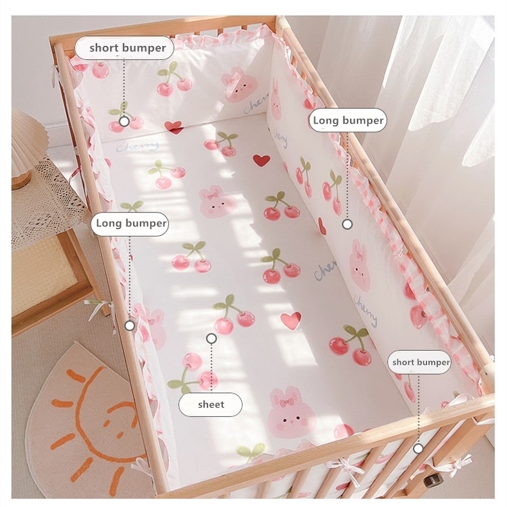 5Pcs Crib Bedding Set Girl Bab - مراجعة Baby Nursery Decor Boy وسعره