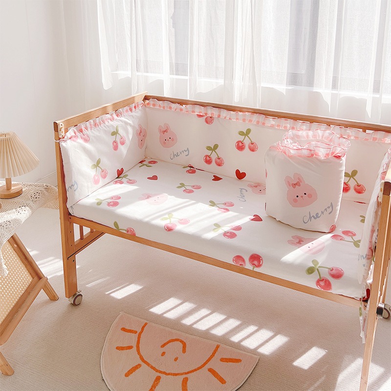 5Pcs Crib Bedding Set Girl Bab - مراجعة Baby Nursery Decor Boy وسعره