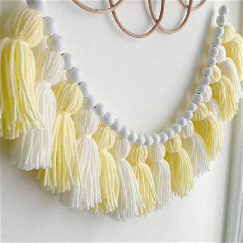 Yellow Boho Tassel Garlands Wa - مراجعة Baby Nursery Yellow Walls وسعره