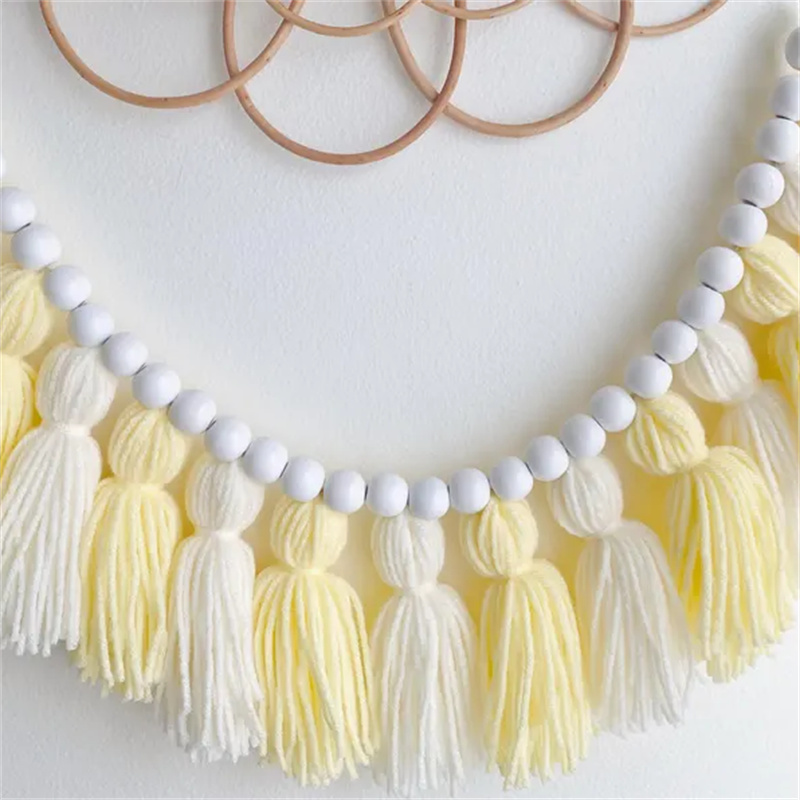 Yellow Boho Tassel Garlands Wa - مراجعة Baby Nursery Yellow Walls وسعره
