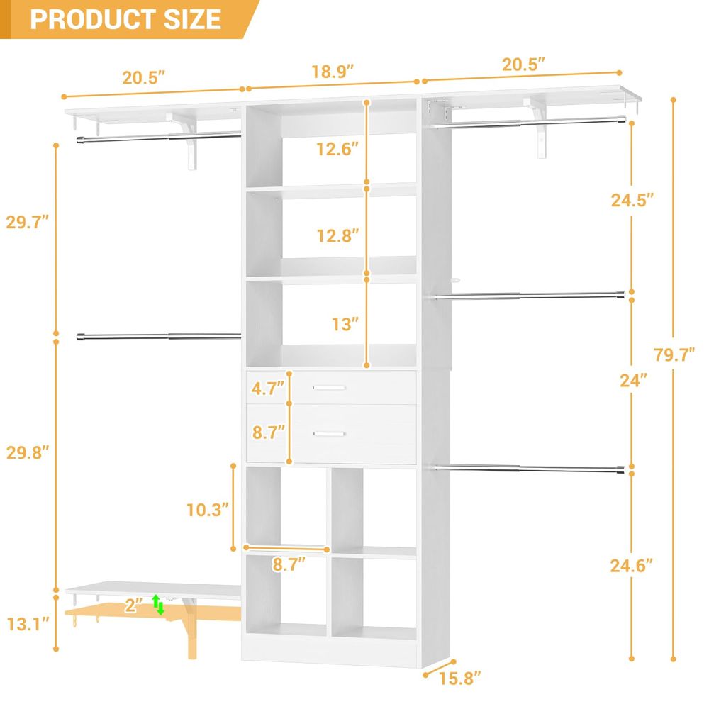 Small Closet System, Baby Clos - مراجعة Closet Organizer Baby وسعره
