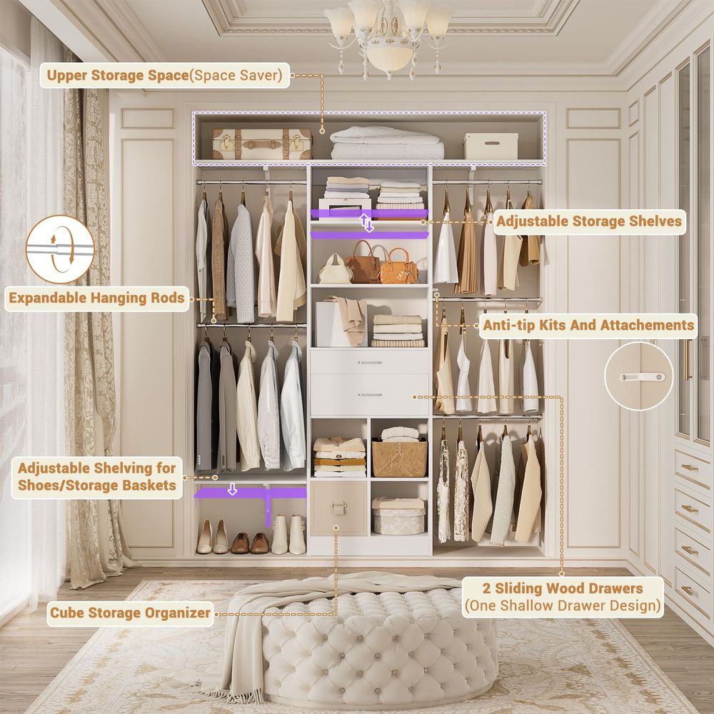 Small Closet System, Baby Clos - مراجعة Closet Organizer Baby وسعره