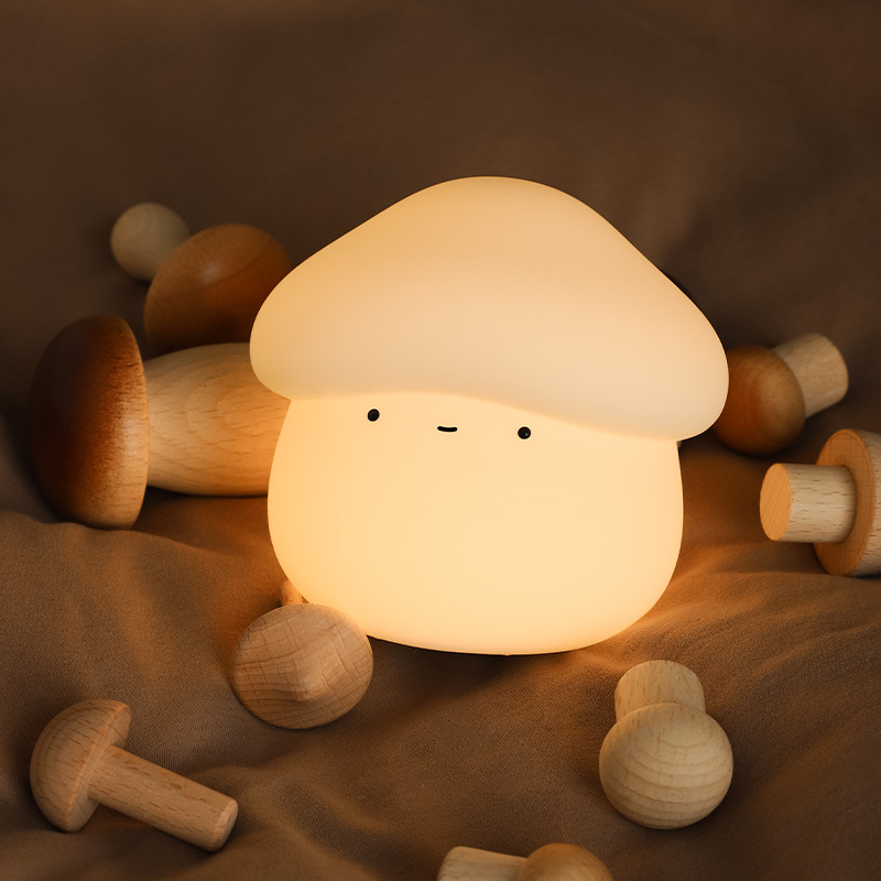 1Pcs Mushroom Head Silicone Ni - مراجعة Baby Nursery Night Light وسعره