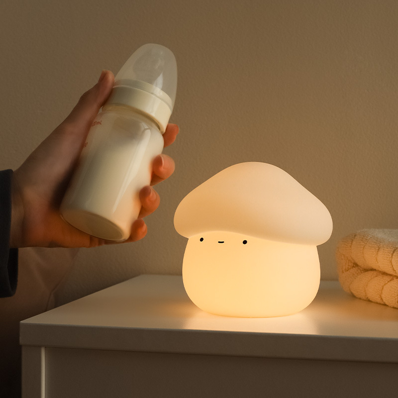 1Pcs Mushroom Head Silicone Ni - مراجعة Baby Nursery Night Light وسعره