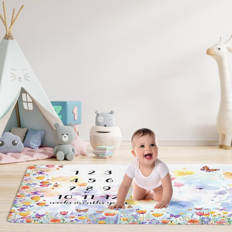 VIKAMA Wildflower Butterfly Ba - مراجعة Baby Nursery Mat وسعره