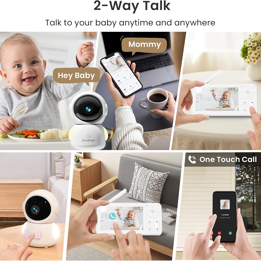 2K Baby Monitor with 2 Cameras - مراجعة Baby Nursery Night Light وسعره