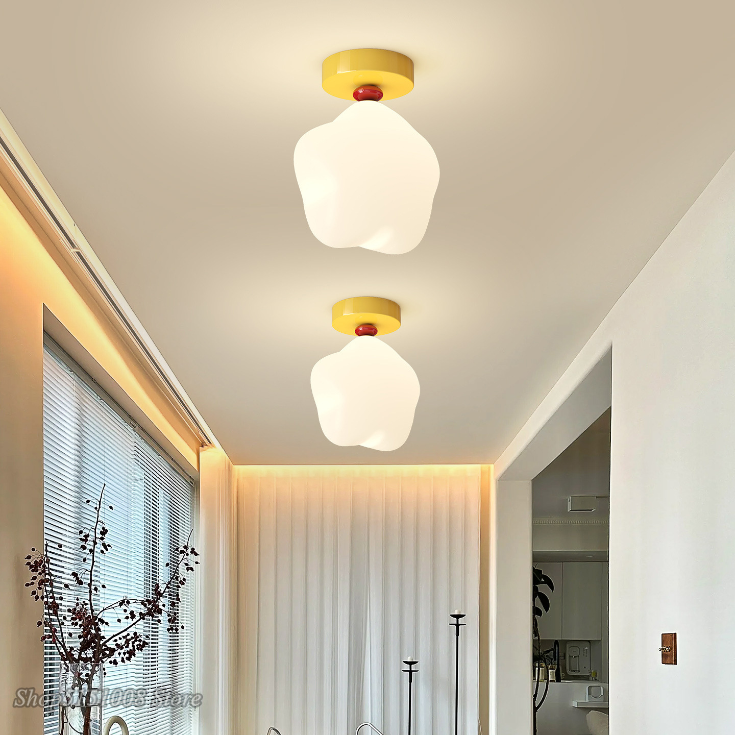 Girl Boy Children's Room  LED  - مراجعة Baby Nursery Yellow Walls وسعره
