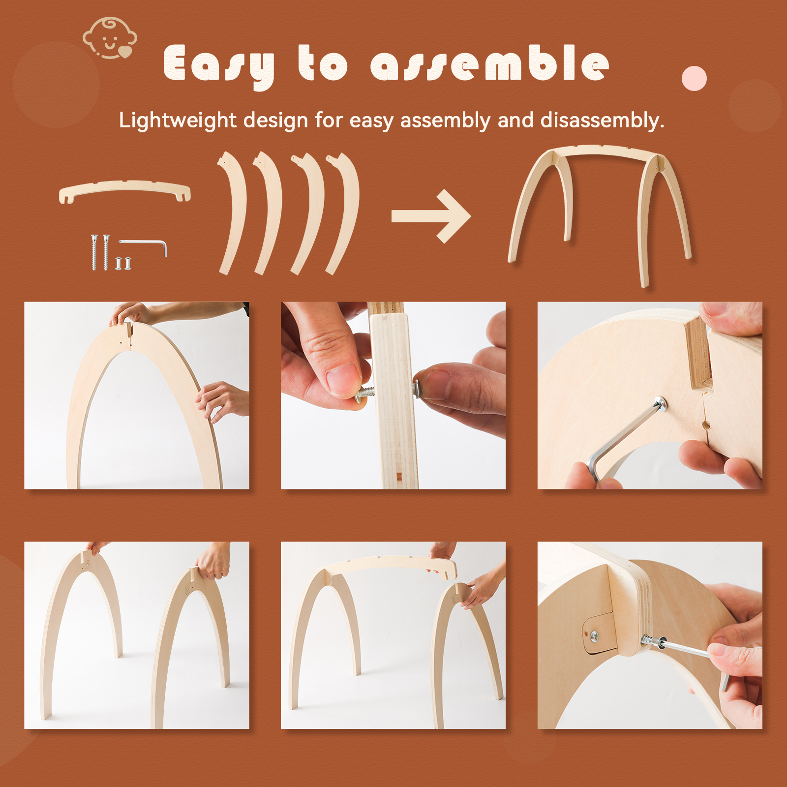Baby Wooden Toys Play Gym Ordi - مراجعة Baby Nursery Game وسعره