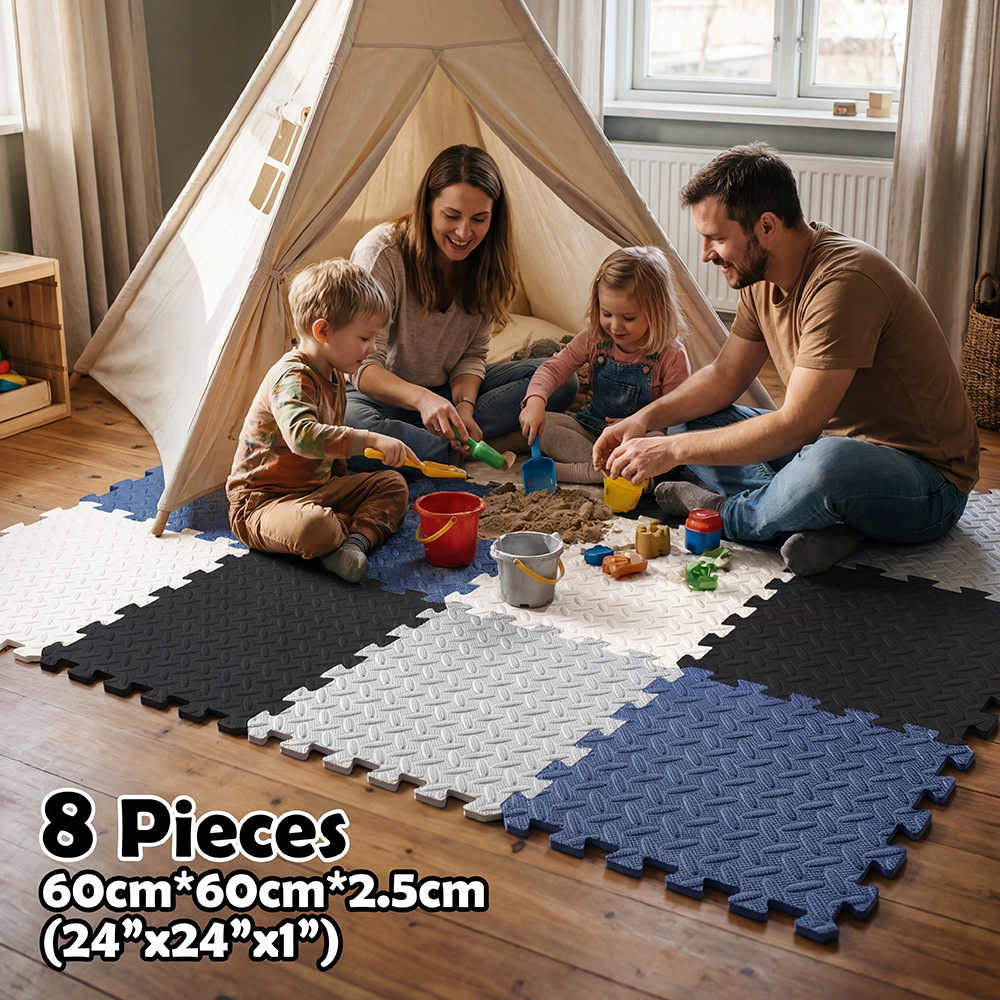 8Pcs Thickness 2.5cm Baby Play - مراجعة Baby Nursery Mat وسعره