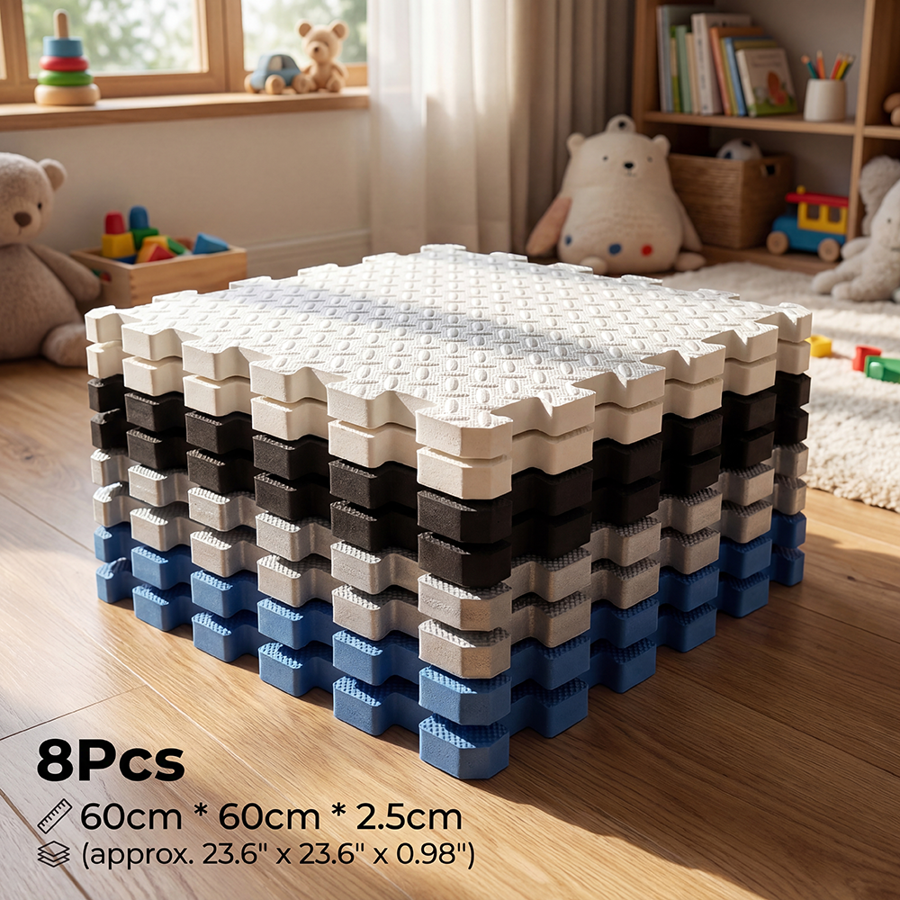 8Pcs Thickness 2.5cm Baby Play - مراجعة Baby Nursery Mat وسعره
