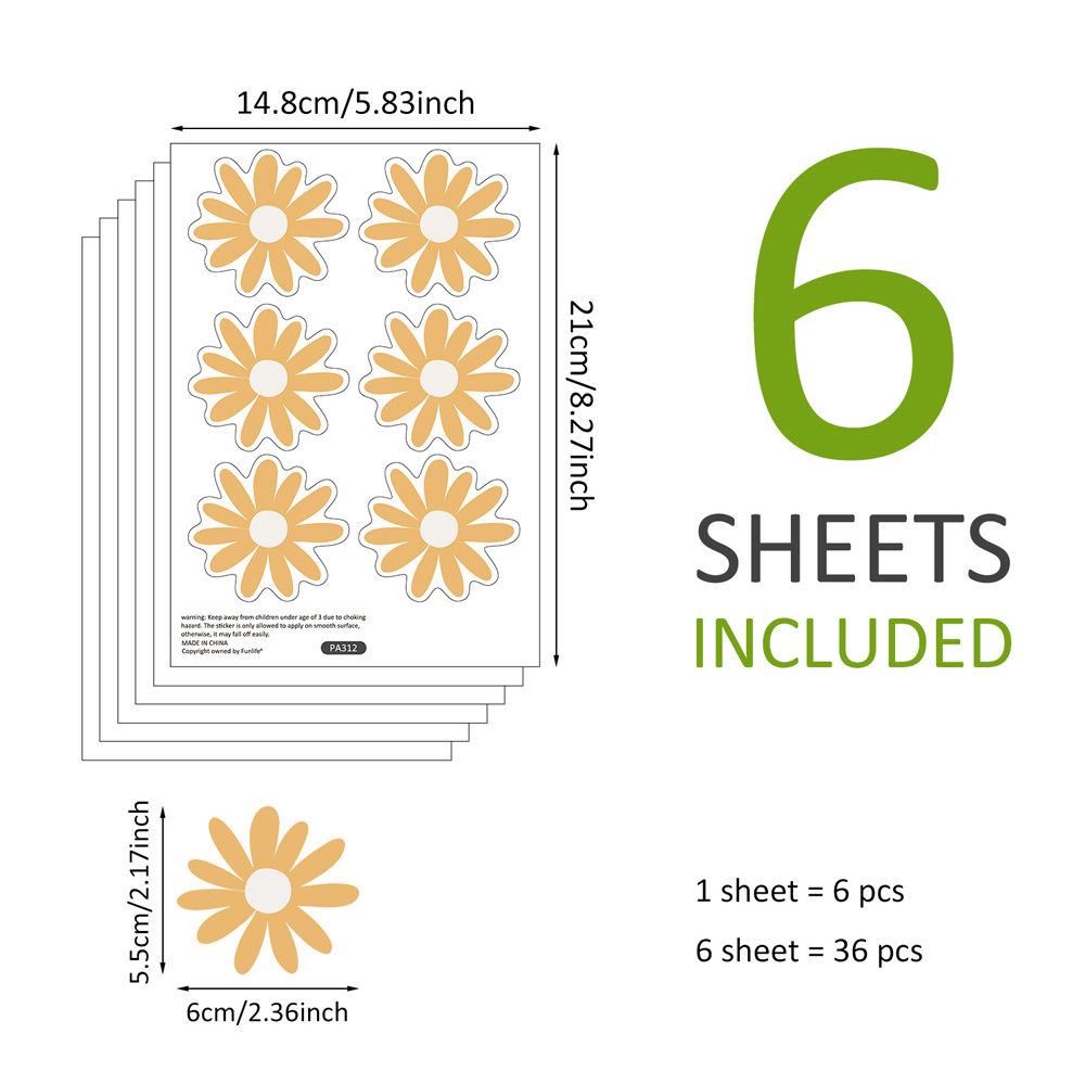 Yellow Daisy Wall Stickers for - مراجعة Baby Nursery Yellow Walls وسعره