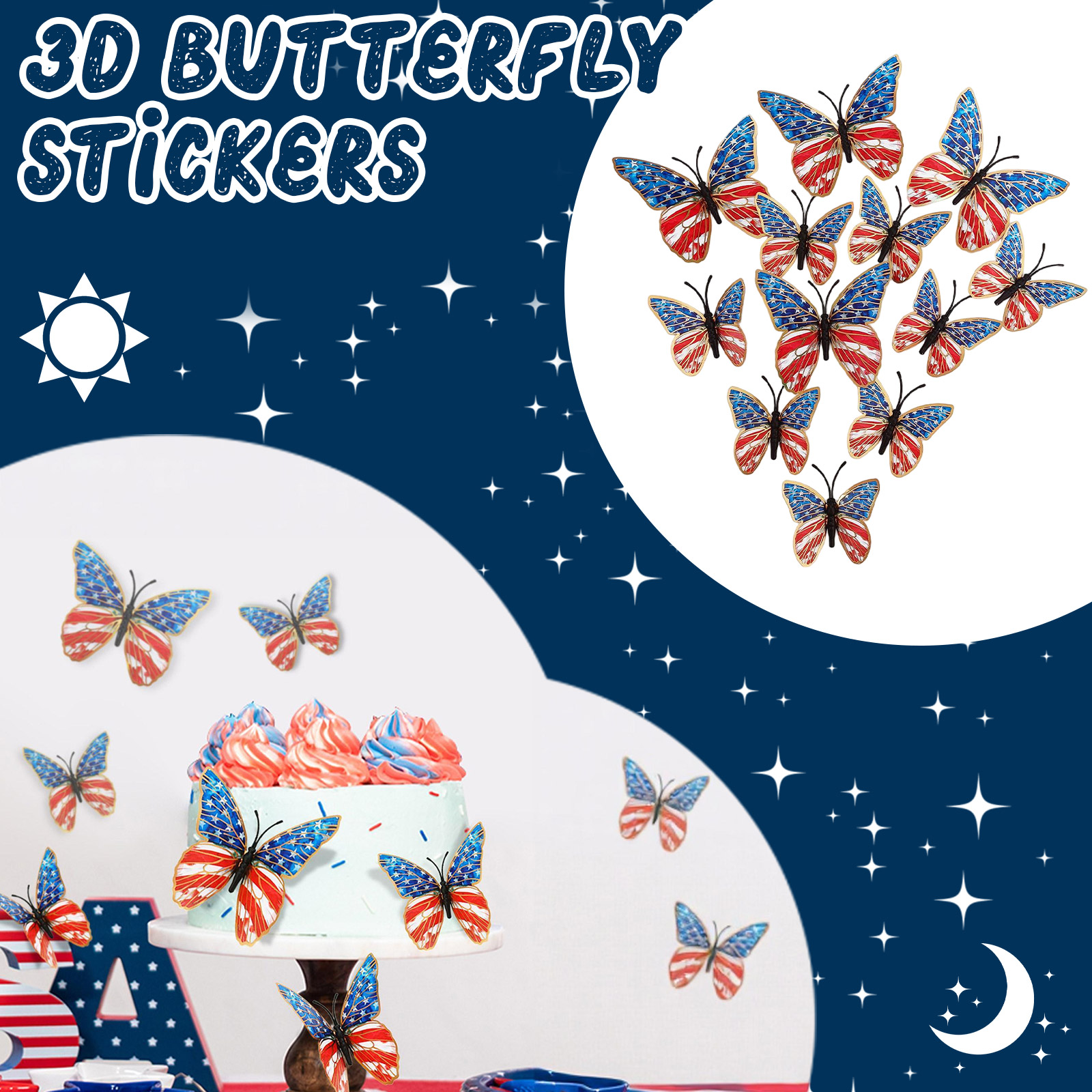 3d Butterfly Wall Stickers Ame - مراجعة Baby Nursery Home وسعره