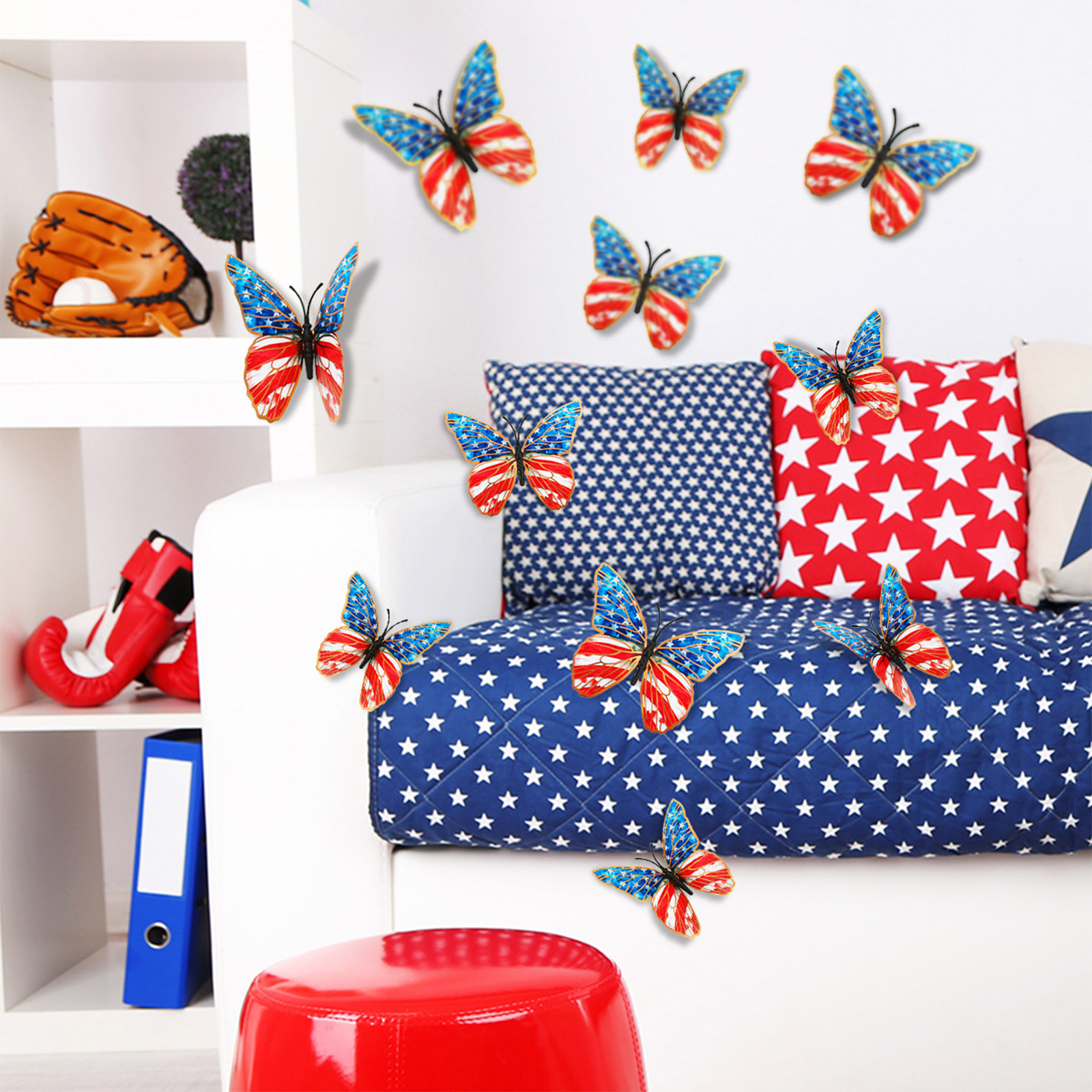 3d Butterfly Wall Stickers Ame - مراجعة Baby Nursery Home وسعره