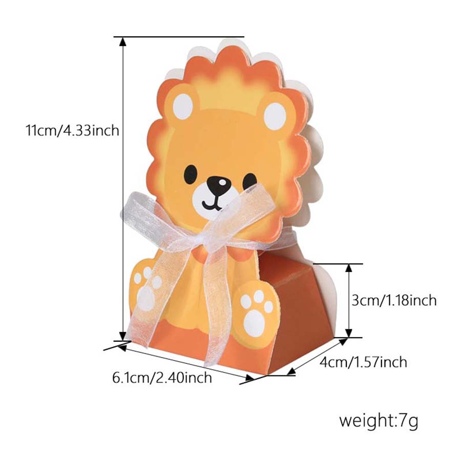 12PCS Safari Animal Favor Boxe - مراجعة Baby Nursery Jungle Theme وسعره
