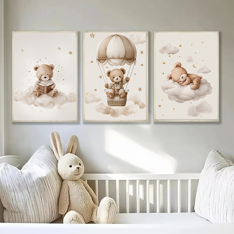 3pcs/set Bohemian Teddy Bear A - مراجعة Baby Nursery Home وسعره